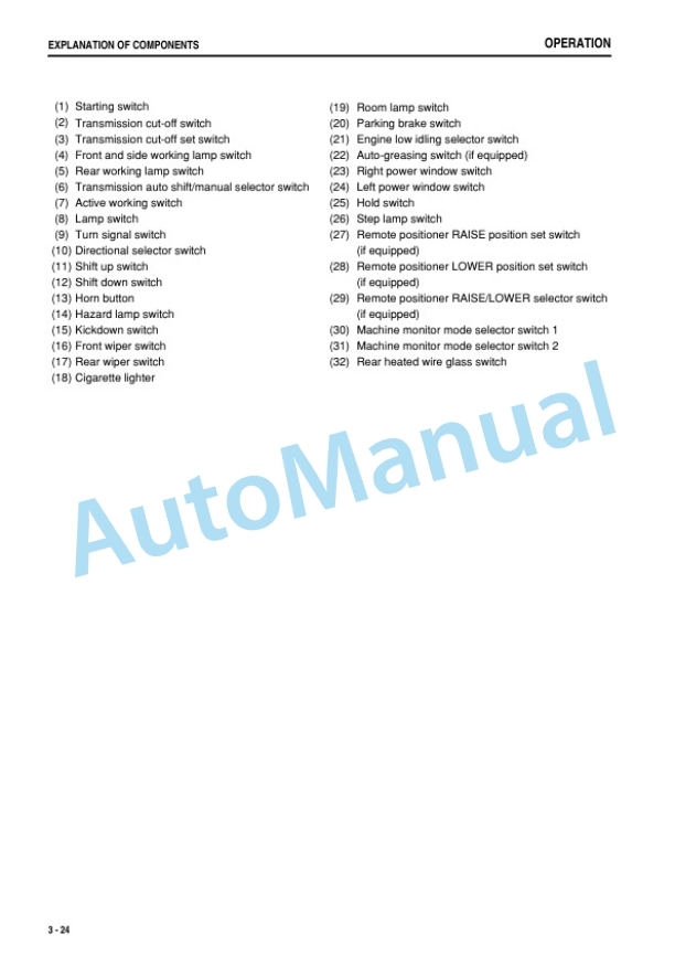 Alternative view of Komatsu WA800-3E0, WA900-3E0 Wheel Loader Operation and Maintenance Manual PEN00686-08