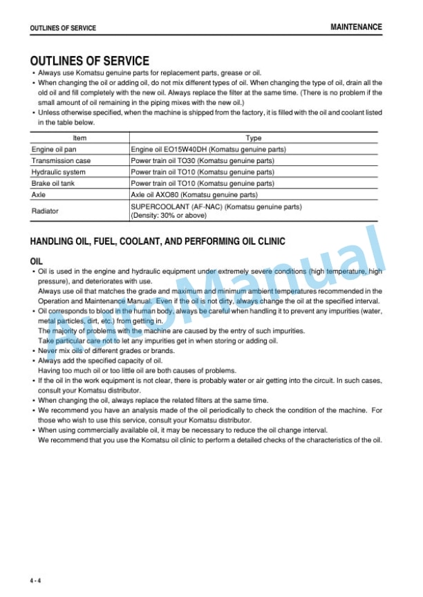 Komatsu WA800-3E0, WA900-3E0 Wheel Loader Operation and Maintenance Manual PEN00686-10 4 Komatsu WA800-3E0, WA900-3E0 Wheel Loader Operation and Maintenance Manual PEN00686-10 - Image 4