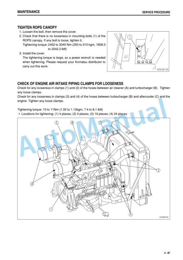 Komatsu WA800-3E0, WA900-3E0 Wheel Loader Operation and Maintenance Manual PEN00686-15 5 Komatsu WA800-3E0, WA900-3E0 Wheel Loader Operation and Maintenance Manual PEN00686-15-5