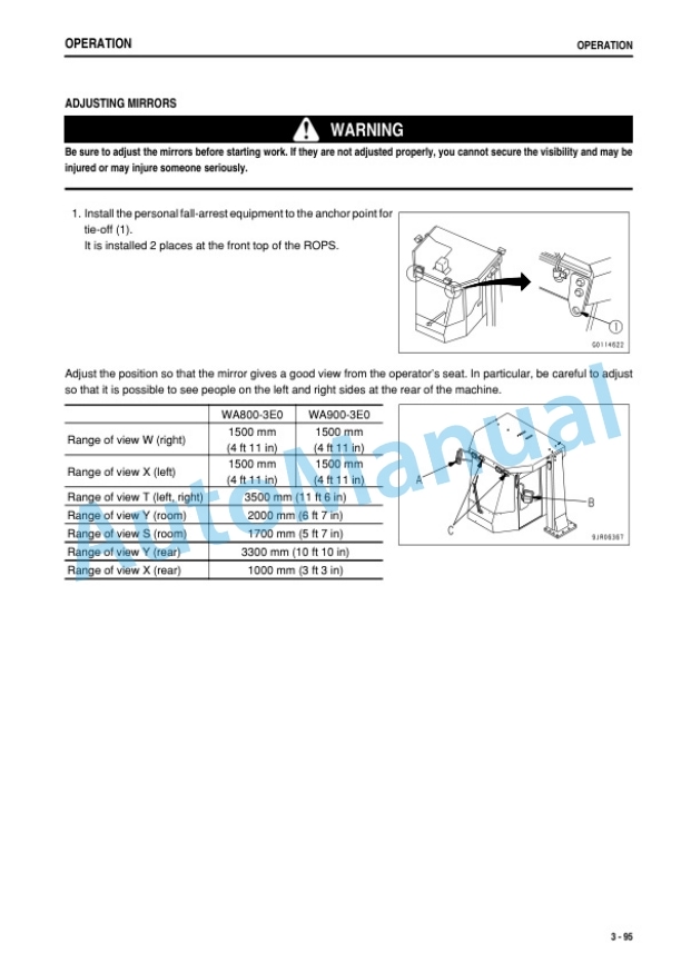 Komatsu WA800-3E0, WA900-3E0 Wheel Loader Operation and Maintenance Manual PEN01926-00 3 Komatsu WA800-3E0, WA900-3E0 Wheel Loader Operation and Maintenance Manual PEN01926-00-3