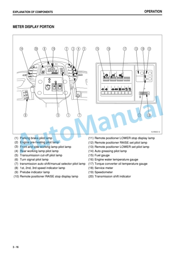 Alternative view of Komatsu WA800-3E0, WA900-3E0 Wheel Loader Operation and Maintenance Manual TEN00650-08