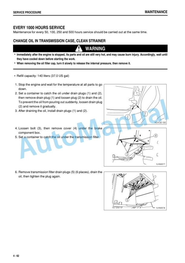Komatsu WA800-3E0, WA900-3E0 Wheel Loader Operation and Maintenance Manual TEN00650-08 5 Komatsu WA800-3E0, WA900-3E0 Wheel Loader Operation and Maintenance Manual TEN00650-08 - Image 5