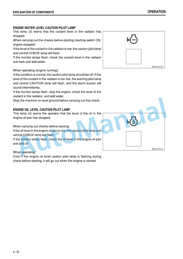 Alternative view of Komatsu WA800-3E0, WA900-3E0 Wheel Loader Operation and Maintenance Manual TEN00650-11