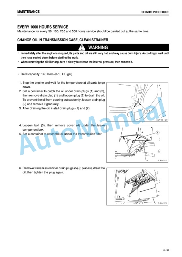 Komatsu WA800-3E0, WA900-3E0 Wheel Loader Operation and Maintenance Manual TEN00650-11 5 Komatsu WA800-3E0, WA900-3E0 Wheel Loader Operation and Maintenance Manual TEN00650-11 - Image 5