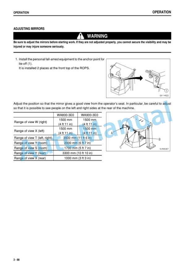 Komatsu WA800-3E0, WA900-3E0 Wheel Loader Operation and Maintenance Manual TEN01117-00 3 Komatsu WA800-3E0, WA900-3E0 Wheel Loader Operation and Maintenance Manual TEN01117-00-3