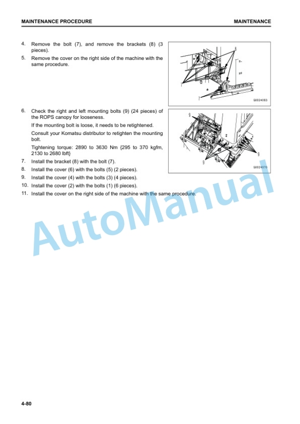 Komatsu WA800-8, WA900-8 Wheel Loader Operation and Maintenance Manual TEN00984-00 5 Komatsu WA800-8, WA900-8 Wheel Loader Operation and Maintenance Manual TEN00984-00 - Image 5