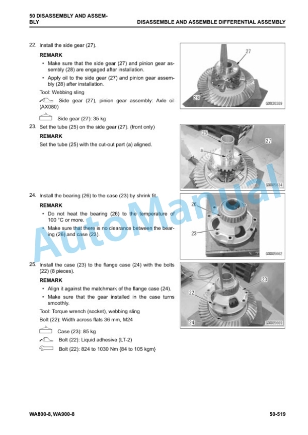 Komatsu WA800-8, WA900-8 Wheel Loader Shop Manual SEN06799-01 5 Komatsu WA800-8, WA900-8 Wheel Loader Shop Manual SEN06799-01 - Image 5