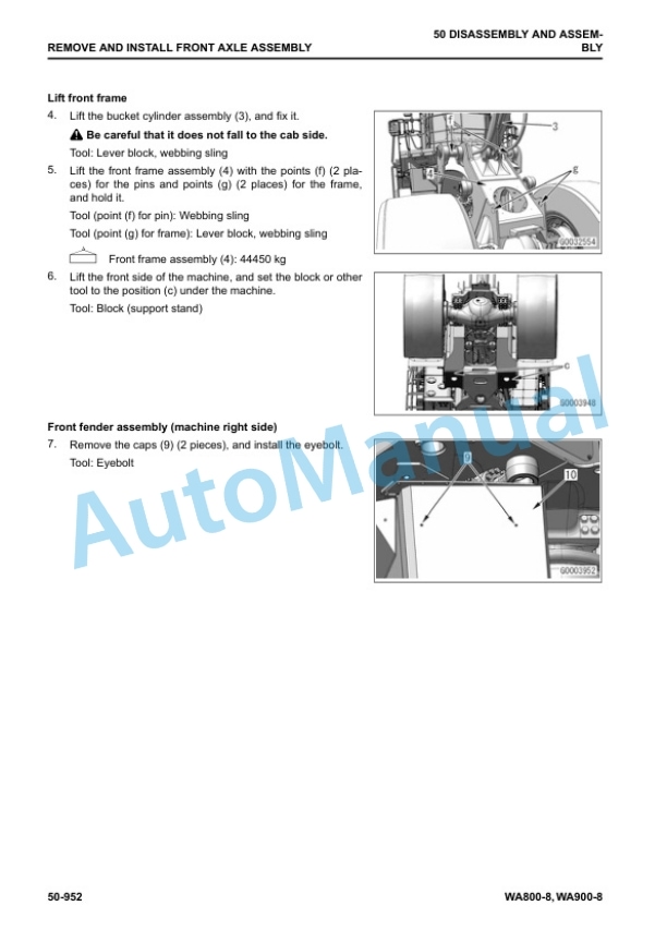 Komatsu WA800-8, WA900-8 Wheel Loader Shop Manual SEN06799-02 5 Komatsu WA800-8, WA900-8 Wheel Loader Shop Manual SEN06799-02 - Image 5