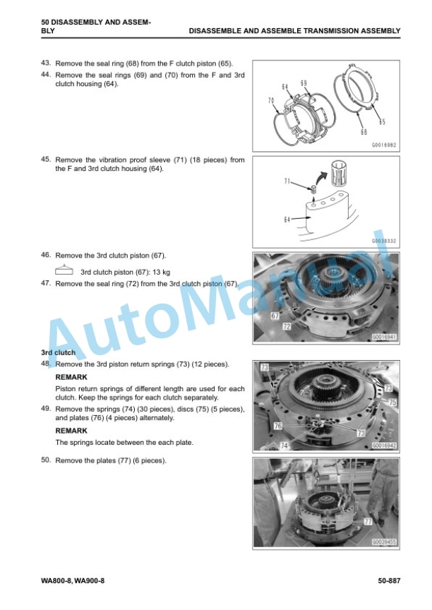 Komatsu WA800-8, WA900-8 Wheel Loader Shop Manual SEN06799-11 5 Komatsu WA800-8, WA900-8 Wheel Loader Shop Manual SEN06799-11 - Image 5