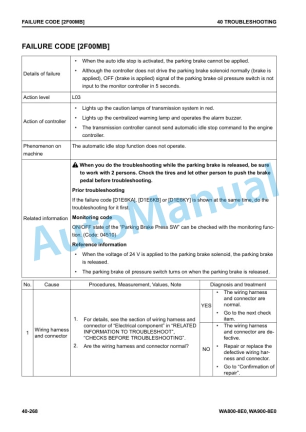 Alternative view of Komatsu WA800-8E0, WA900-8E0 Wheel Loader Shop Manual SEN06751-12