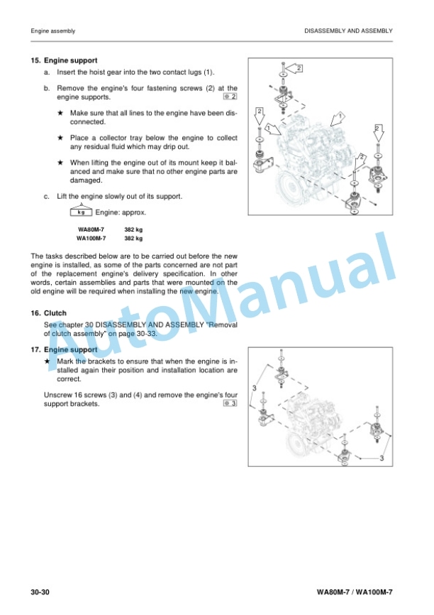 Komatsu WA80M-7, WA100M-7 Wheel Loader Shop Manual VENBM03000 3 Komatsu WA80M-7, WA100M-7 Wheel Loader Shop Manual VENBM03000 - Image 3