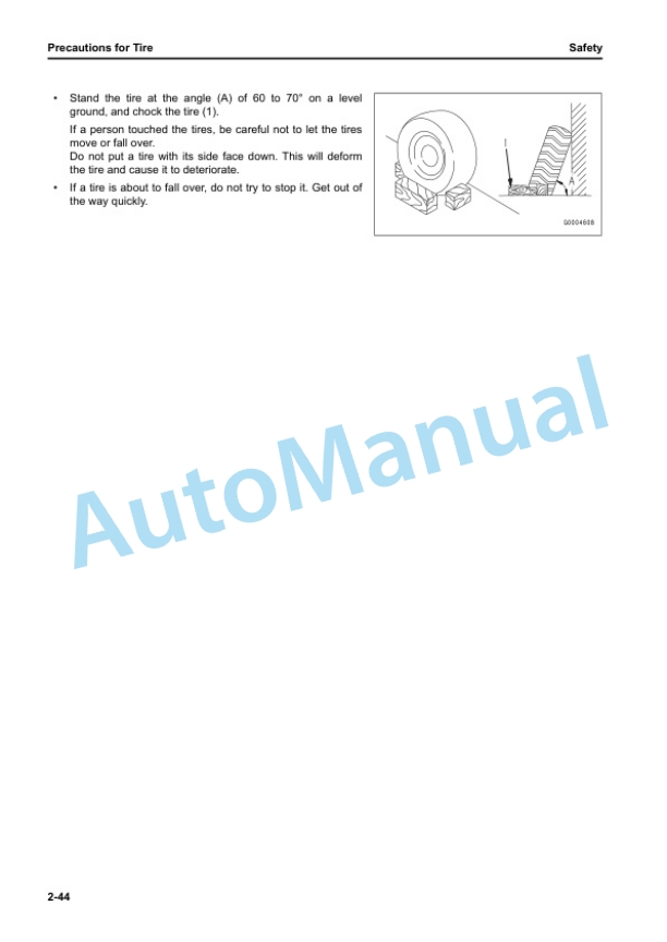 Alternative view of Komatsu WA80M-8E0 Wheel Loader Operation and Maintenance Manual VENAM08002