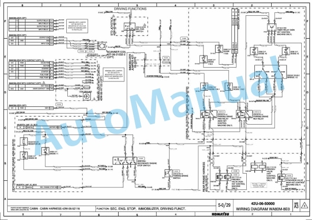Alternative view of Komatsu WA80M-8E0 Wheel Loader Shop Manual 42U-06-50000