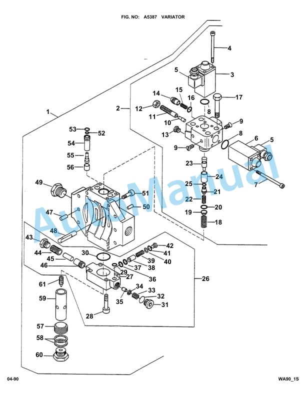 Komatsu WA90-1S, WA90-20FS Parts Manual 3 Komatsu WA90-1S, WA90-20FS Parts Manual-3