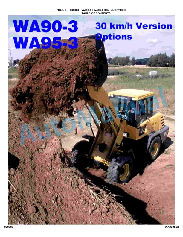 Komatsu WA90-3, WA95-3 30km_h Options Parts Manual WA9095S2 1 Komatsu WA90-3, WA95-3 30km_h Options Parts Manual WA9095S2