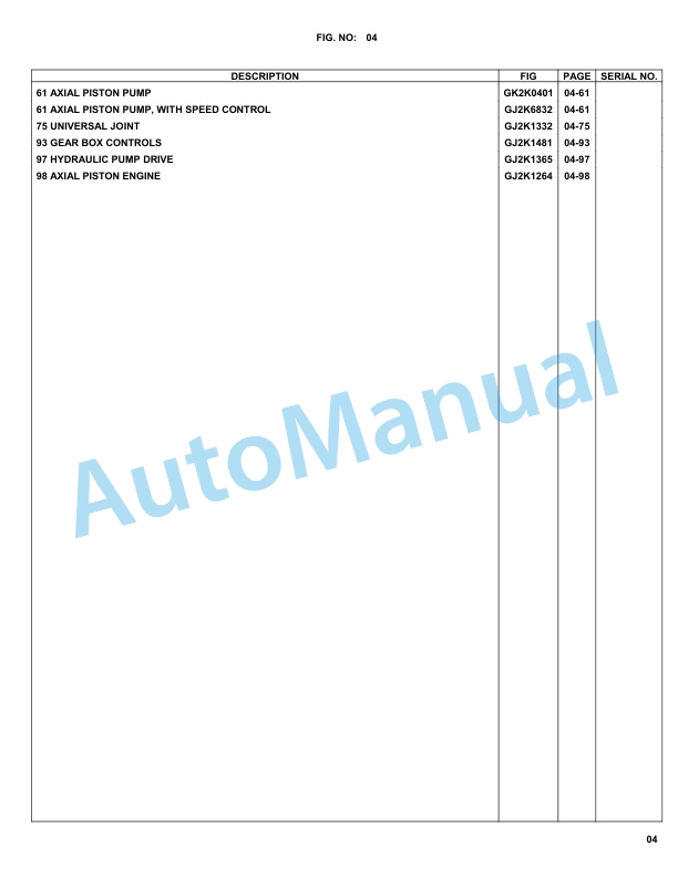 Komatsu WA90-3, WA95-3 30km_h Options Parts Manual WA9095S2 2 Komatsu WA90-3, WA95-3 30km_h Options Parts Manual WA9095S2-2
