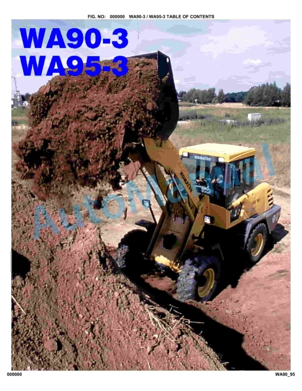 Komatsu WA90-3, WA95-3 Parts Manual 1 Komatsu WA90-3, WA95-3 Parts Manual