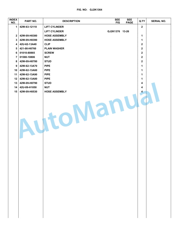 Komatsu WA90-3, WA95-3 Parts Manual 5 Komatsu WA90-3, WA95-3 Parts Manual-5