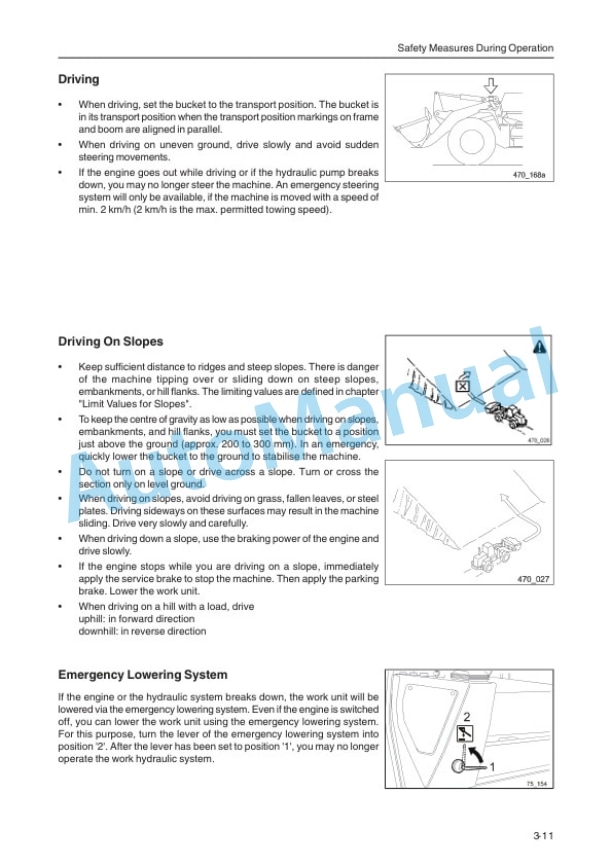 Alternative view of Komatsu WA90-3 Wheel Loader Operation and Maintenance Manual VEAM970100
