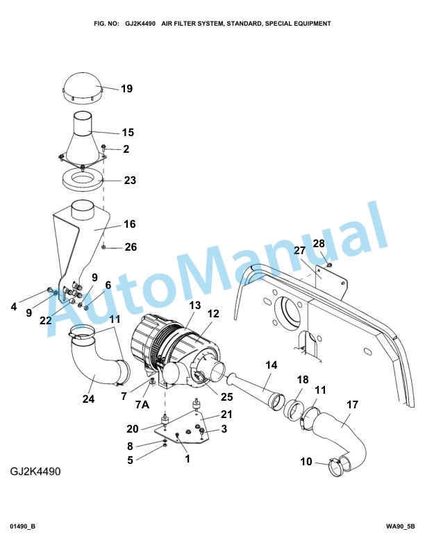 Komatsu WA90-5 Parts Manual WA90_5B 2 Komatsu WA90-5 Parts Manual WA90_5B-2