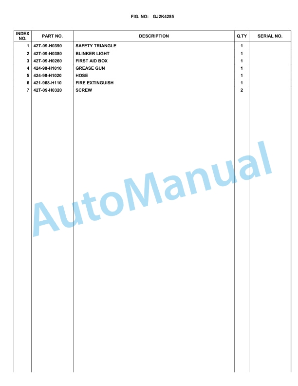 Komatsu WA90-5 Parts Manual WA90_5C 5 Komatsu WA90-5 Parts Manual WA90_5C-5
