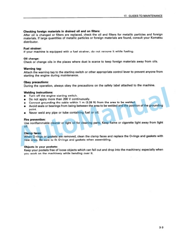 Komatsu WA900-1, WA900-1L Wheel Loader Operation and Maintenance Manual SEAM010400 4 Komatsu WA900-1, WA900-1L Wheel Loader Operation and Maintenance Manual SEAM010400 - Image 4