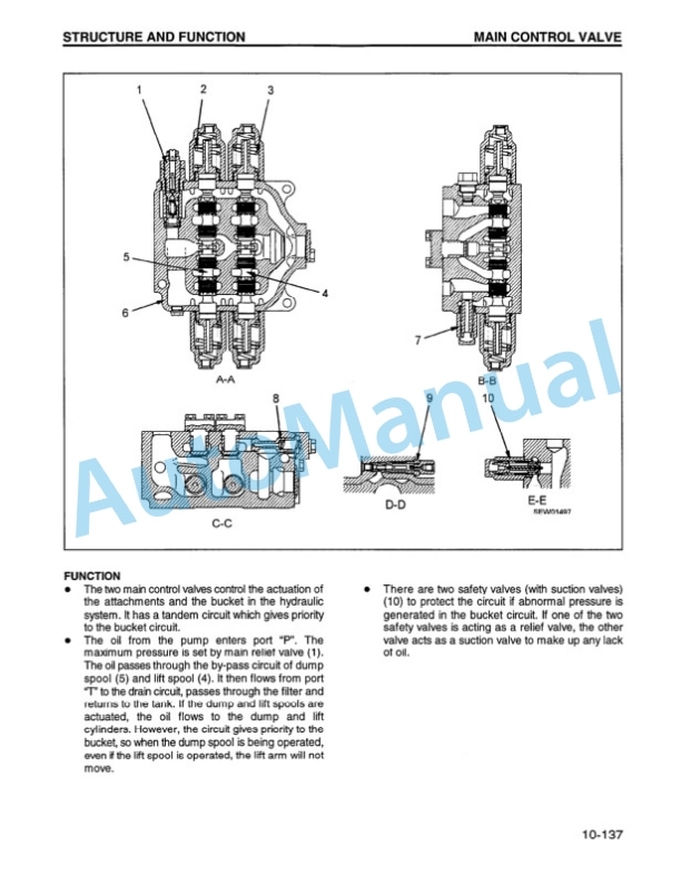 Alternative view of Komatsu WA900-1 Wheel Loader Shop Manual CEBM002300