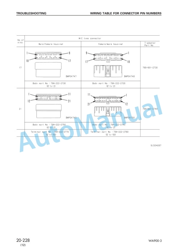Komatsu WA900-3 Avance Wheel Loader Shop Manual SEBM013518 3 Komatsu WA900-3 Avance Wheel Loader Shop Manual SEBM013518 - Image 3
