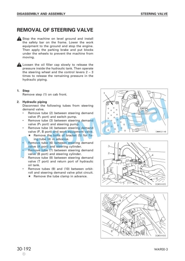 Komatsu WA900-3 Avance Wheel Loader Shop Manual SEBM013518 5 Komatsu WA900-3 Avance Wheel Loader Shop Manual SEBM013518 - Image 5
