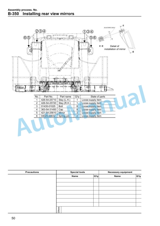 Komatsu WA900-3 Wheel Loader Field Assembly Instruction GEN00019-01 4 Komatsu WA900-3 Wheel Loader Field Assembly Instruction GEN00019-01 - Image 4