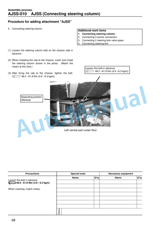 Komatsu WA900-3 Wheel Loader Field Assembly Manual GEN00019-03 5 Komatsu WA900-3 Wheel Loader Field Assembly Manual GEN00019-03 - Image 5
