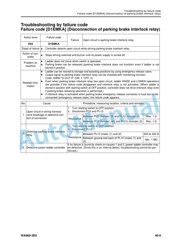 Komatsu WA900-3E0 Wheel Loader Shop Manual SEN05654-01 3 Komatsu WA900-3E0 Wheel Loader Shop Manual SEN05654-01 - Image 3