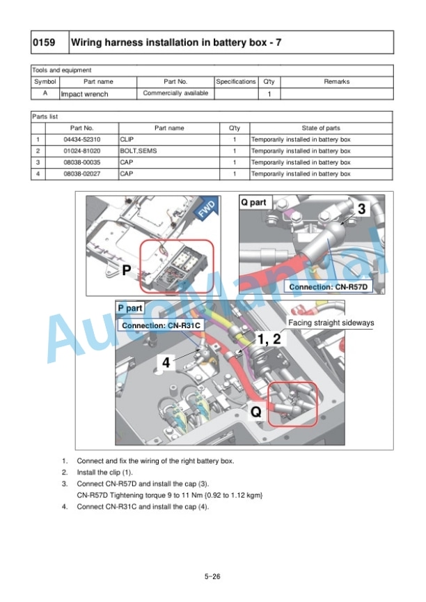 Alternative view of Komatsu WA900-8R Wheel Loader Field Assembly Instruction GEN00206-00