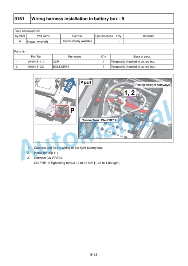 Alternative view of Komatsu WA900-8R Wheel Loader Field Assembly Instruction GEN00206-01