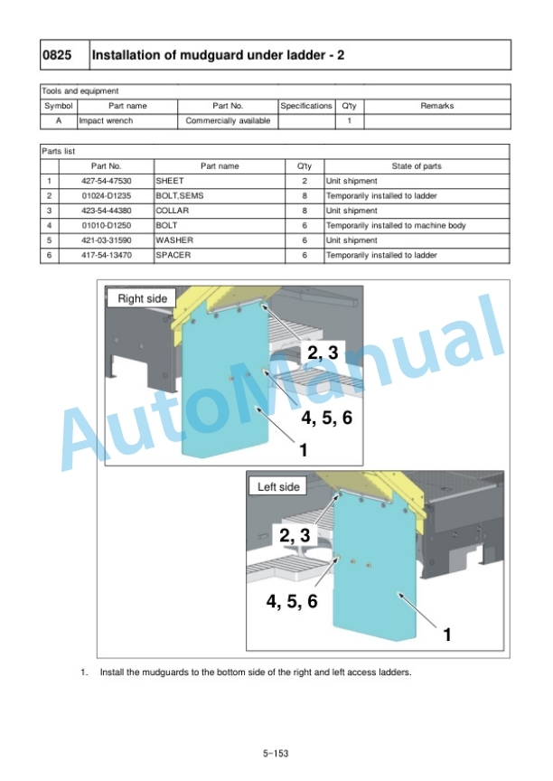 Komatsu WA900-8R Wheel Loader Field Assembly Instruction GEN00206-01 4 Komatsu WA900-8R Wheel Loader Field Assembly Instruction GEN00206-01 - Image 4