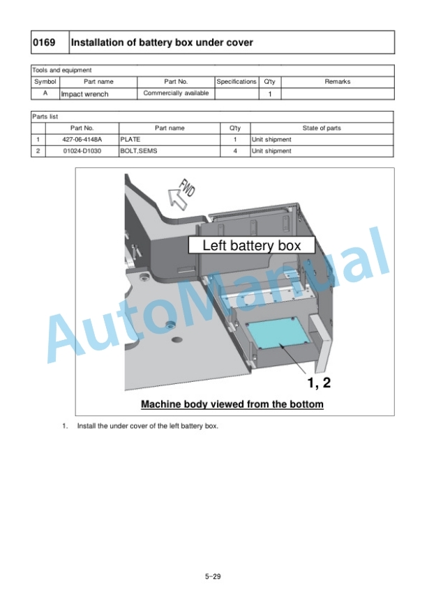 Alternative view of Komatsu WA900-8R Wheel Loader Field Assembly Instruction GEN00206-02