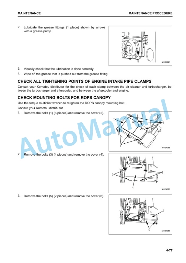 Komatsu WA900-8R Wheel Loader Operation and Maintenance Manual PEN01246-05 5 Komatsu WA900-8R Wheel Loader Operation and Maintenance Manual PEN01246-05 - Image 5
