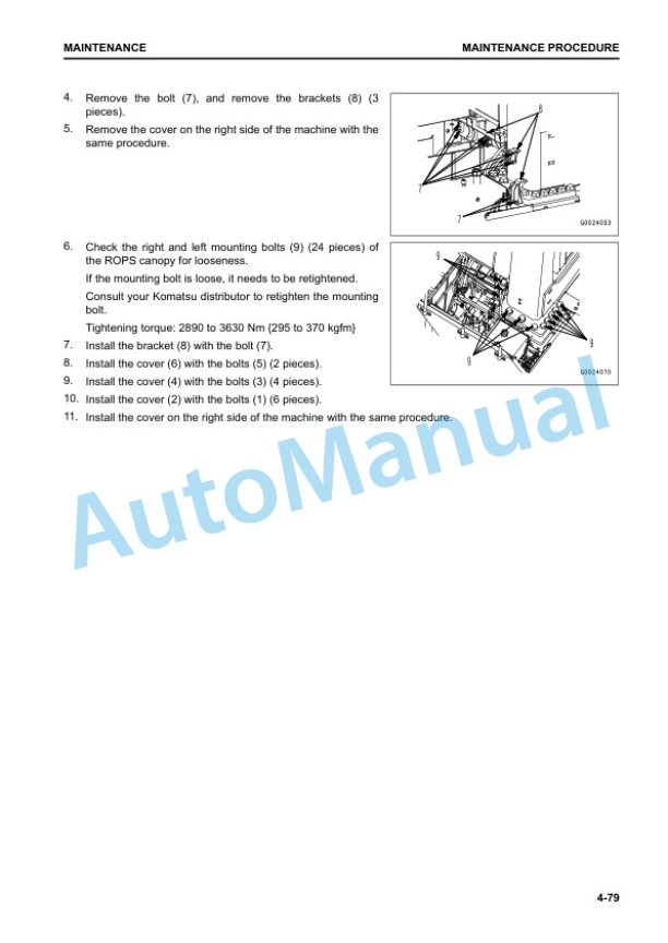Komatsu WA900-8R Wheel Loader Operation and Maintenance Manual PEN01246-07 5 Komatsu WA900-8R Wheel Loader Operation and Maintenance Manual PEN01246-07 - Image 5