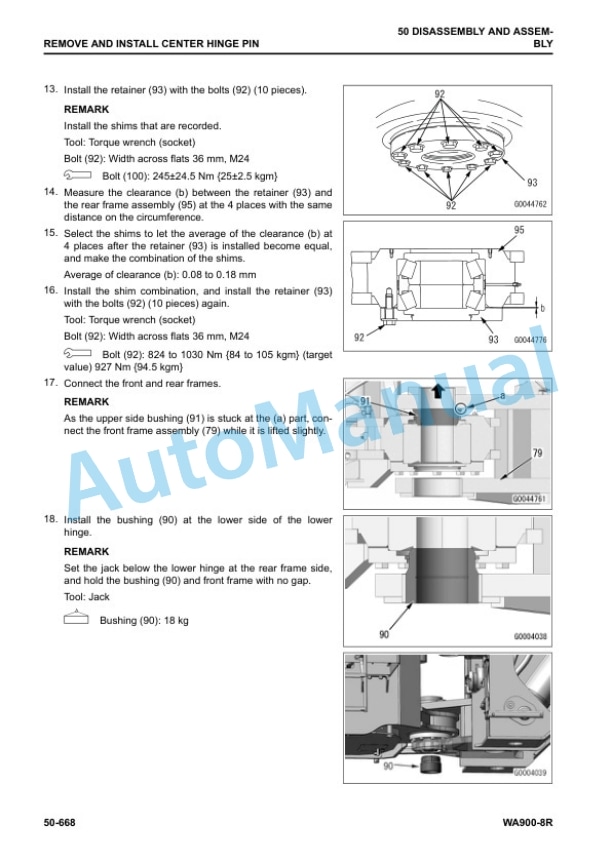 Komatsu WA900-8R Wheel Loader Shop Manual SEN06750-01 5 Komatsu WA900-8R Wheel Loader Shop Manual SEN06750-01 - Image 5
