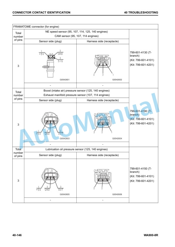 Alternative view of Komatsu WA900-8R Wheel Loader Shop Manual SEN06750-09