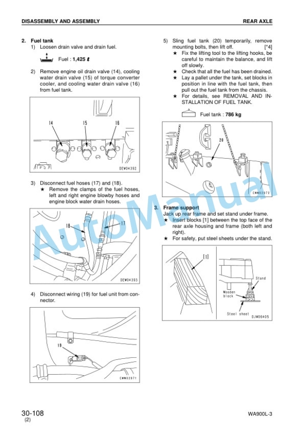 Komatsu WA900L-3 Wheel Loader Shop Manual SEBM035708 5 Komatsu WA900L-3 Wheel Loader Shop Manual SEBM035708 - Image 5