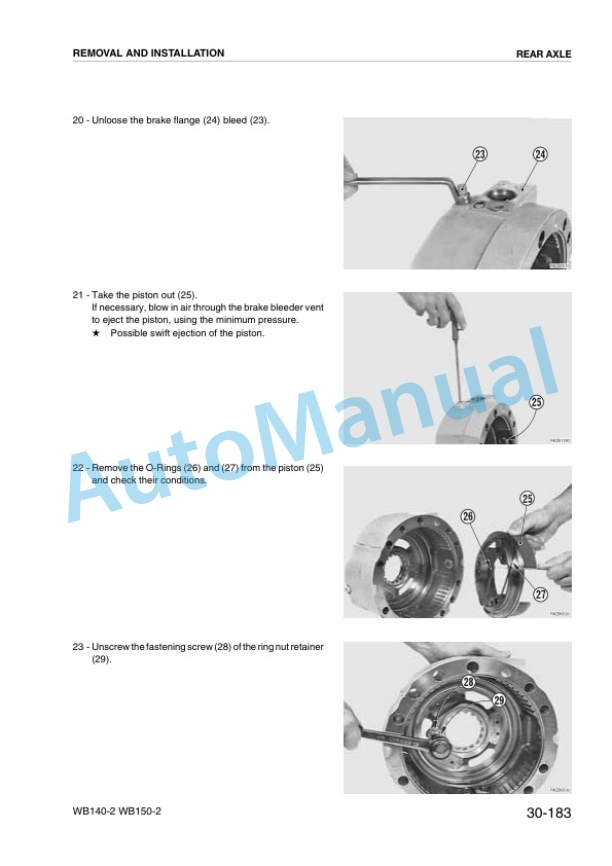 Komatsu WB140-2, WB150-2 Backhoe Loader Shop Manual WEBM004200 5 Komatsu WB140-2, WB150-2 Backhoe Loader Shop Manual WEBM004200 - Image 5
