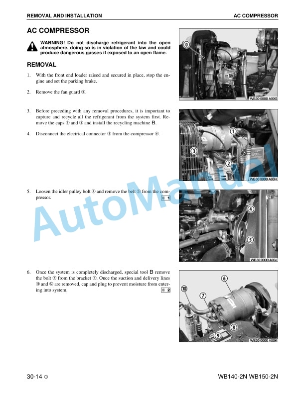 Komatsu WB140-2N, WB150-2N Backhoe Loader Shop Manual CEBM012701 3 Komatsu WB140-2N, WB150-2N Backhoe Loader Shop Manual CEBM012701 - Image 3