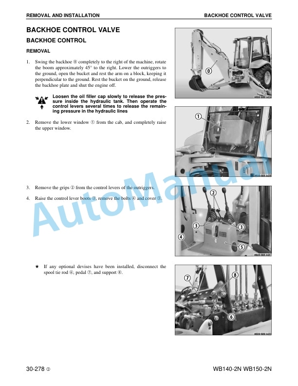 Komatsu WB140-2N, WB150-2N Backhoe Loader Shop Manual CEBM012701 5 Komatsu WB140-2N, WB150-2N Backhoe Loader Shop Manual CEBM012701 - Image 5