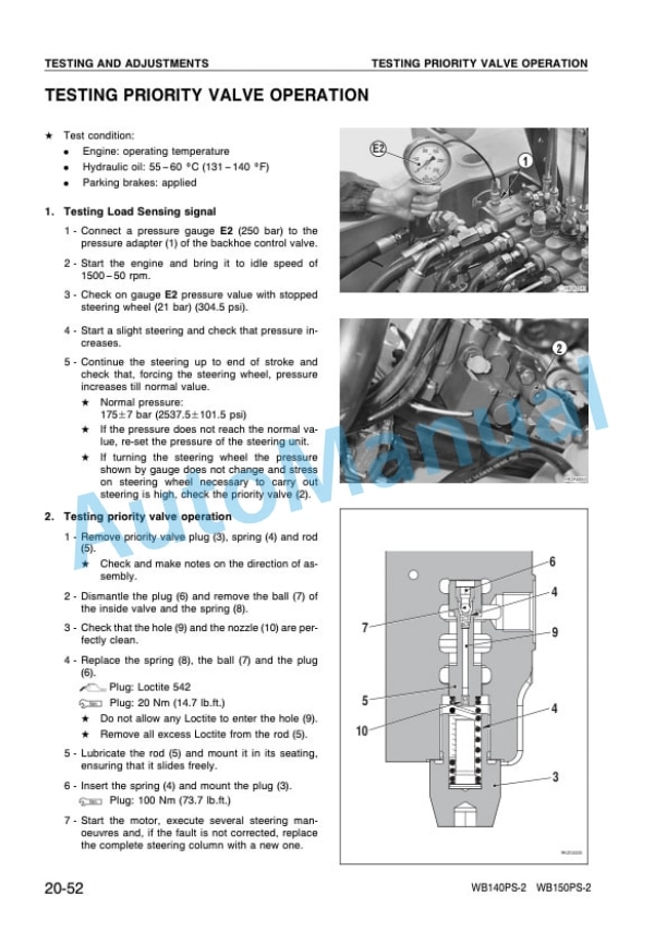 Komatsu WB140PS-2, WB150PS-2 Backhoe Loader Shop Manual WEBM002502 3 Komatsu WB140PS-2, WB150PS-2 Backhoe Loader Shop Manual WEBM002502 - Image 3
