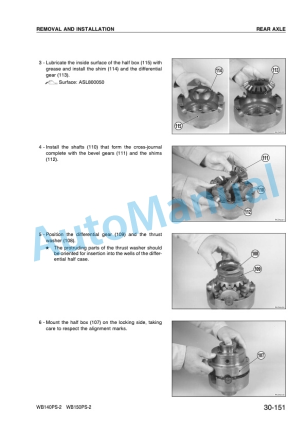 Komatsu WB140PS-2, WB150PS-2 Backhoe Loader Shop Manual WEBM002502 5 Komatsu WB140PS-2, WB150PS-2 Backhoe Loader Shop Manual WEBM002502 - Image 5