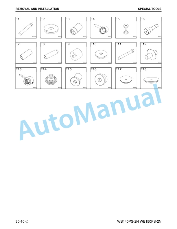 Komatsu WB140PS-2N, WB150PS-2N Backhoe Loader Shop Manual CEBM012801 3 Komatsu WB140PS-2N, WB150PS-2N Backhoe Loader Shop Manual CEBM012801 - Image 3