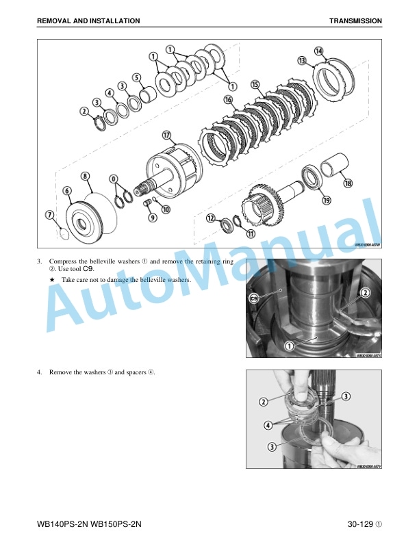 Komatsu WB140PS-2N, WB150PS-2N Backhoe Loader Shop Manual CEBM012801 4 Komatsu WB140PS-2N, WB150PS-2N Backhoe Loader Shop Manual CEBM012801 - Image 4