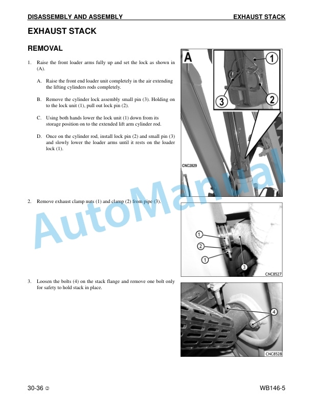 Komatsu WB146-5 Backhoe Loader Shop Manual CEBM016502 3 Komatsu WB146-5 Backhoe Loader Shop Manual CEBM016502 - Image 3