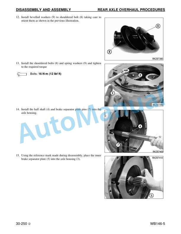 Komatsu WB146-5 Backhoe Loader Shop Manual CEBM016502 5 Komatsu WB146-5 Backhoe Loader Shop Manual CEBM016502 - Image 5